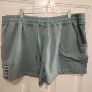 NWT XXL 'Seafoam' Casual French Terry Shorts Women's Plus
